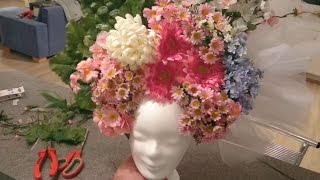 Flower Headdress Tutorial  Kopfschmuck Tutorial DIY [upl. by Akined]