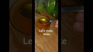 Homemade ghee recipeghee makingyoutubeshorts shortsfeed [upl. by Yekcaj]