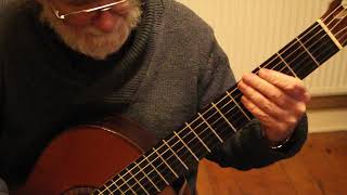 Study in D Major by Fernando Sor guitar tutorial part three [upl. by Yntruoc35]