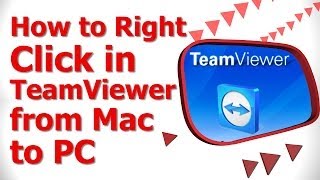 How to Right Click in Teamviewer from Mac to PC [upl. by Feinberg211]