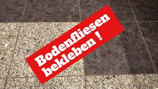 KlingerFoliende  Folienfliesen für Küche und Bad  Küchenfolien  Bodenfliesen kleben [upl. by Seigel]