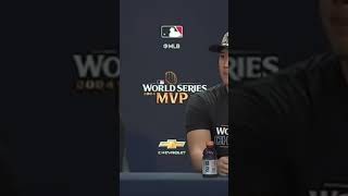 Shohei Ohtani Press conference interview after winning the 2024 World Series for the Dodgers mlb [upl. by Lexis]