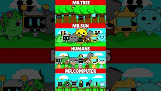 Incredibox Sprunki Mr Sun VS Mr Tree VS Humans VS Mr Fun Computer MIX VERSION [upl. by Atat553]