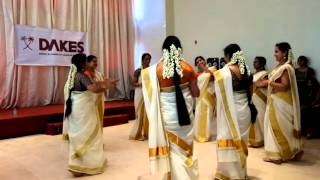 Thiruvathira By DAKES Team on 9th October for Onam [upl. by Enelyw]