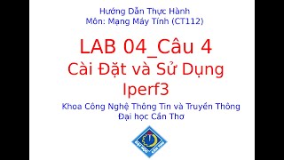 Mạng Máy Tính Cài Đặt và Sử Dụng Iperf3 [upl. by Rhonda]