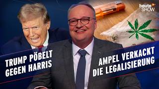 Ein Monat bis zur Wahl Wie will Trump die Frauen überzeugen  heuteshow vom 04102024 [upl. by Onil]