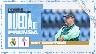 Rueda de prensa de Rafa Benítez previa al Real Madrid CF vs RC Celta [upl. by Nohsyar161]