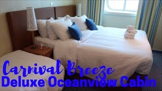 Carnival Breeze Deluxe Oceanview Cabin Tour [upl. by Dorry]