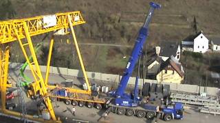 Aufbau Portalkran EdigerEller KaiserWilhelmTunnel Teil 003 [upl. by Leivad724]