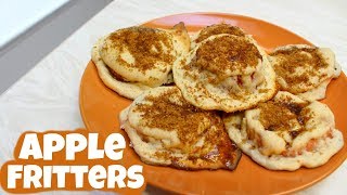 Vegan Cinnamon Apple Fritters Recipe [upl. by Annais]