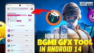 HOW TO USE BGMI GFX TOOL IN ANDROID 14 🤯 [upl. by Alema]