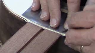 Classical Guitar Construction Part 12 Binding [upl. by Bal]