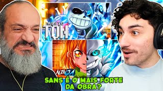 ESTAMOS TORCENDO PELOS MONSTROS  Sans Undertale  PapyrusDaBatata amp NinjaRaps  REACT [upl. by Sira]