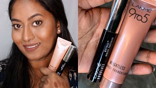 Lakme 9 to 5 mousse foundation amp Lakme mattreal mousse concealer Review  DUSKYDARK INDIAN Skintone [upl. by Ermanno536]