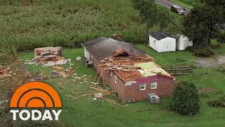 Storm slams North Carolina more wild weather on the way [upl. by Ednutabab]