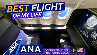 ANA 777 First Class Trip Report【Tokyo to New York】✨ BEST Flight of My Life ✨ [upl. by Nesnej]