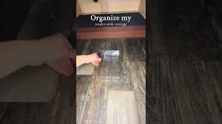 Organize My Undersink Storage With Me [upl. by Atiner]