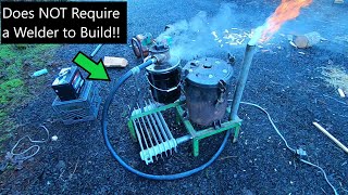 Building a NoWeld Woodgas Generator A Functional Gasifier Built W a Hand Drill and Grinder [upl. by Assed]