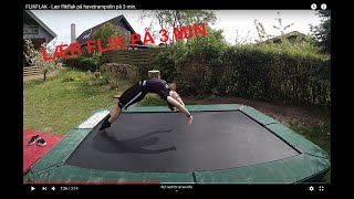 Lær flik flak på havetrampolinstudsmatta på 3 min Learning back handspring on a tramp [upl. by Dall]