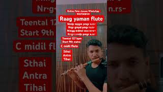 Raag yaman flute flute music shorts trending raag yaman [upl. by Rubi]