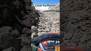 Losar to Manali spiti spitivalley mountains offroad nature view explore youtubeshorts [upl. by Eelrahs688]