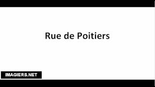 How to pronounce Rue de Poitiers [upl. by Amaryllis]