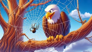 The spider and Eagle  Makadee aur cheel  Hindi moral stories for kids [upl. by Hymie48]