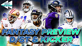 NFL FANTASY FOOTBALL PREVIEW DEFENSE amp KICKER [upl. by Hafler]