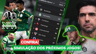 RETA FINAL⚠️ SIMULAÇÃO BAHIA X PALMEIRAS PRÓXIMAS RODADAS DO BRASILEIRÃO [upl. by Lemay8]