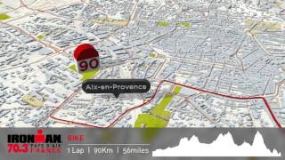 Parcours  Ironman 703 du Pays dAix [upl. by Chadburn]