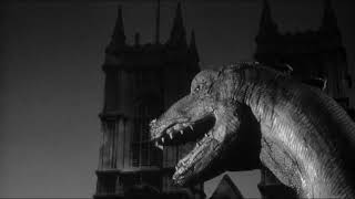 The Giant Behemoth 59  OBie amp Peterson StopMotion Paleosaurus London Night Attack Scenes [upl. by Anyrtak]