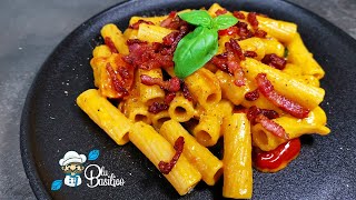 Pasta crema di PEPERONI GIALLI e pancetta [upl. by Laup61]