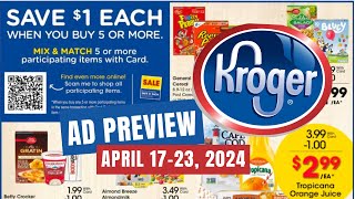 MEGA SALE Kroger Ad Preview for 417423  Mega Sale 5x Weekly Digitals amp MORE [upl. by Majka]