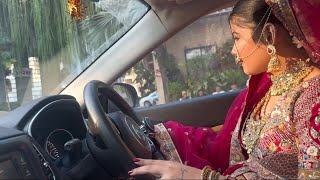 Dulhan vale look me car drive kari 😕 khyati3am vlog [upl. by Renard]