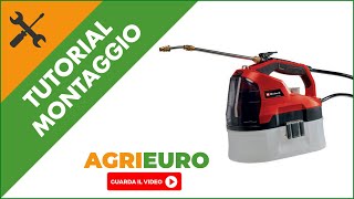 Pompa irroratrice a batteria Einhell GEWS 1835 Li montaggio [upl. by Nonac]