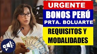 ATENCION CONOCE LOS BONOS APROBADOS POR EL GOBIERNO REQUISITOS Y MODALIDADES COMUNICAD0 [upl. by Waters741]