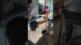 Railways TC misbehaving with Passenger who will make them easternrailways indiarailway [upl. by Balling]