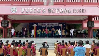 GORGEOUS DANCE PERFORMANCE BY OUR ANGELS FOR TEACHERS DAY CELEBRATION FUSCOS SCHOOL BANGALORE [upl. by Corsetti]