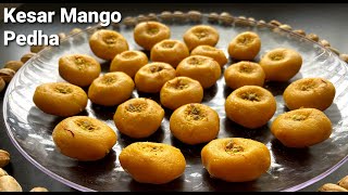 Kesar Mango Pedha  Quick Sweet Recipe  Truptis Kitchen Magic [upl. by Stegman373]