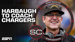 🚨 JIM HARBAUGH LEAVES MICHIGAN FOR THE CHARGERS 🚨 Adam Schefter details  SportsCenter [upl. by Manfred]