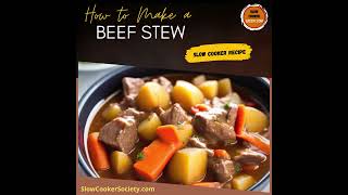 Easy Crock Pot Beef Stew Recipe  Tasty Slow Cooker Beef Stew Recipe [upl. by Grange]