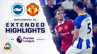 Brighton v Manchester United  PREMIER LEAGUE HIGHLIGHTS  542023  NBC Sports [upl. by Diena]