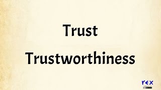 Trust and Trustworthiness [upl. by Yzeerb]