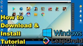 LeapDroid 2018 Android Emulator for Windows  How to Download and Install Tutorial [upl. by Eiramaliehs318]