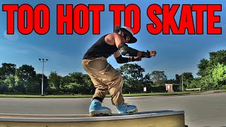 Struggling To Skate Through The Heat Top Acids Switch Ups  Razor SL Aggressive Inline Skate Vlog [upl. by Ellesig]