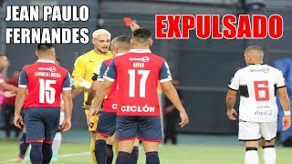 JEAN PAULO FERNANDES HACE SEÑA DE MUERTE Y SE GANA UNA ROJA  CERRO PORTEÑO VS OLIMPIA [upl. by Eiramasil]