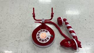 Gemmy Santa’s Candy Stripe Holiday Telephone [upl. by Nobe]