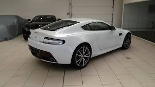 Aston Martin Vantage V8  Cold Start Loud Exhaust Interior and Exterior Walkaround Review [upl. by Scherle985]