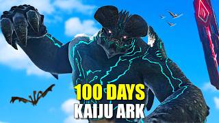 I Spent 100 Days in Kaiju ARK But with 10x Spawn Rates [upl. by Alcott]