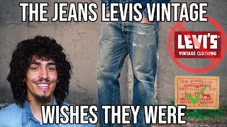 THE JEANS LEVIS WISH THEY WERE  TCB 50s Raw Selvedge Denim [upl. by Melonie]